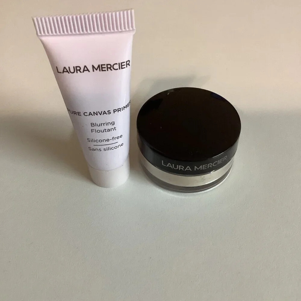Laura Mercier Translucent Loose Setting Powder, 0.05 OZ & Primer Travel Size
